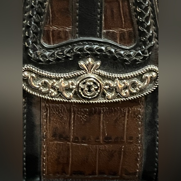 MC Marc Chantal Brown Faux Alligator Women’s Purse - Picture 3 of 14